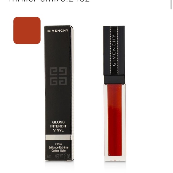 Givenchy Gloss Interdit Vinyl - # 12 Rouge Thriller 6ml/0.21oz NEW - Picture 2 of 6